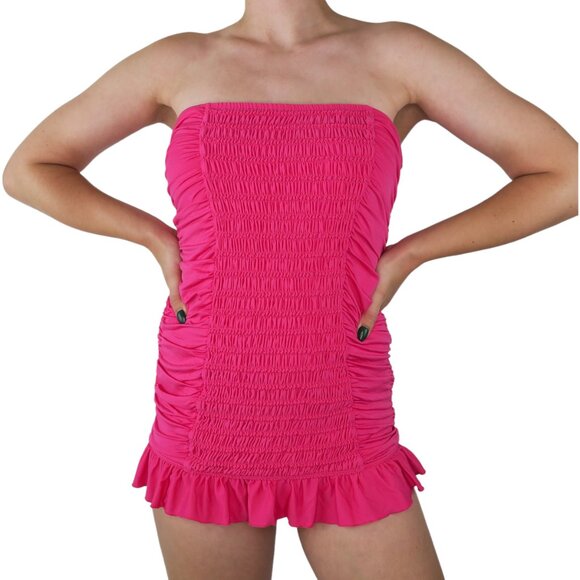 Vintage Y2K Juicy Couture Beach Royalty Juicy Couture Ruffle One Piece Swimsuit - Picture 1 of 12